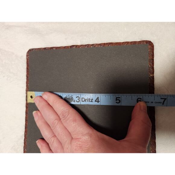 Vintage Hand Tooled Leather Scrapbook 7x10 - Picture 9 of 10